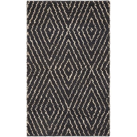 Safavieh Bohemian Hand Woven Large Rectangle Rug Black & Ivory - 8 x 10 ft. BOH702A-8